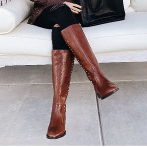 New Mark Fisher Wide Calf Leather Riding Boot